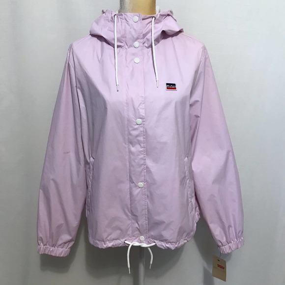 ❌SOLD❌ Levi’s NWT Light Lilac Windbreaker Jacket for Women XL - Picture 2 of 15